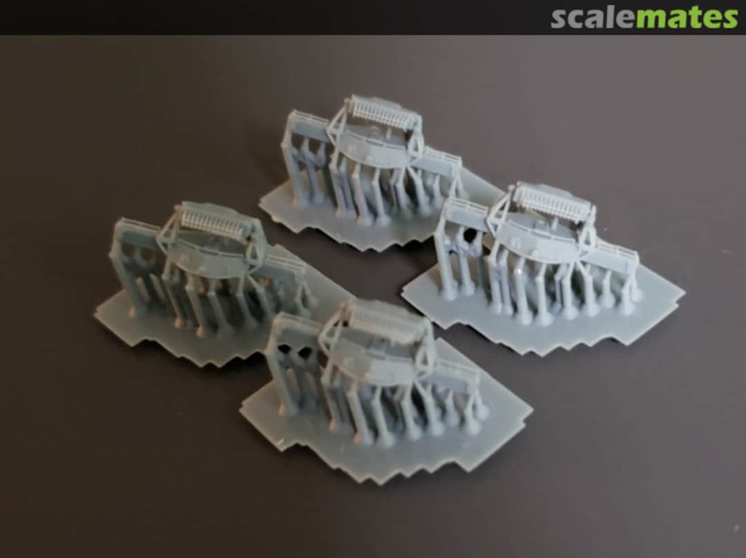 Boxart Mk.38 Fire Control Directors, 7-sided shield, World War Two 700-Mk38 7-side WWII-4 Model Monkey