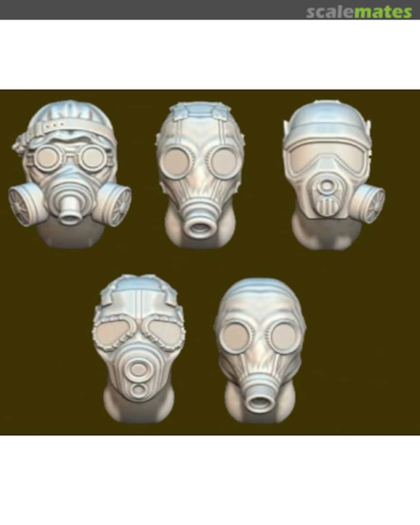 Boxart Gas Mask Greg Heads HT001 HT scale models Boxart Gas Mask Greg Heads HT001 HT scale models