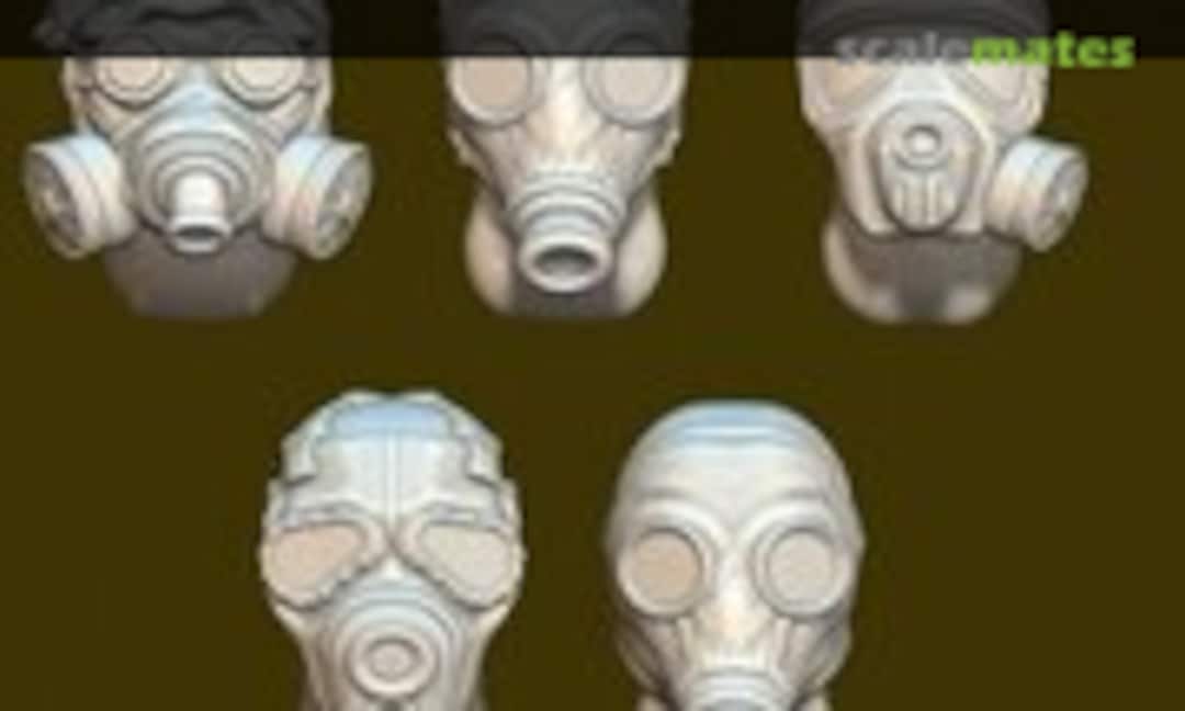 1:35 Gas Mask Greg Heads (HT scale models HT001)
