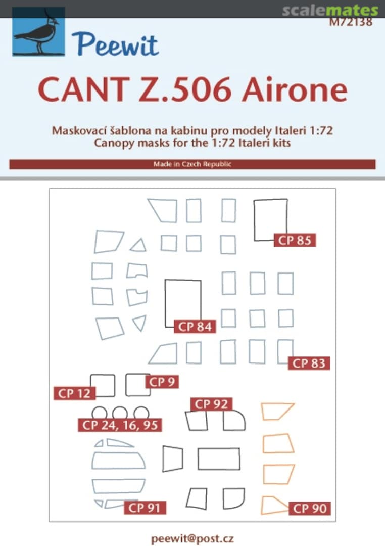 Boxart CANT Z.506 Airone M72138 Peewit Boxart CANT Z.506 Airone M72138 Peewit