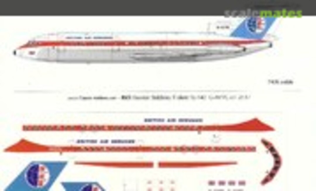 1:144 British Air Services / BKS HS Trident 2 (Classic Airlines CA144-050) CA144-050
