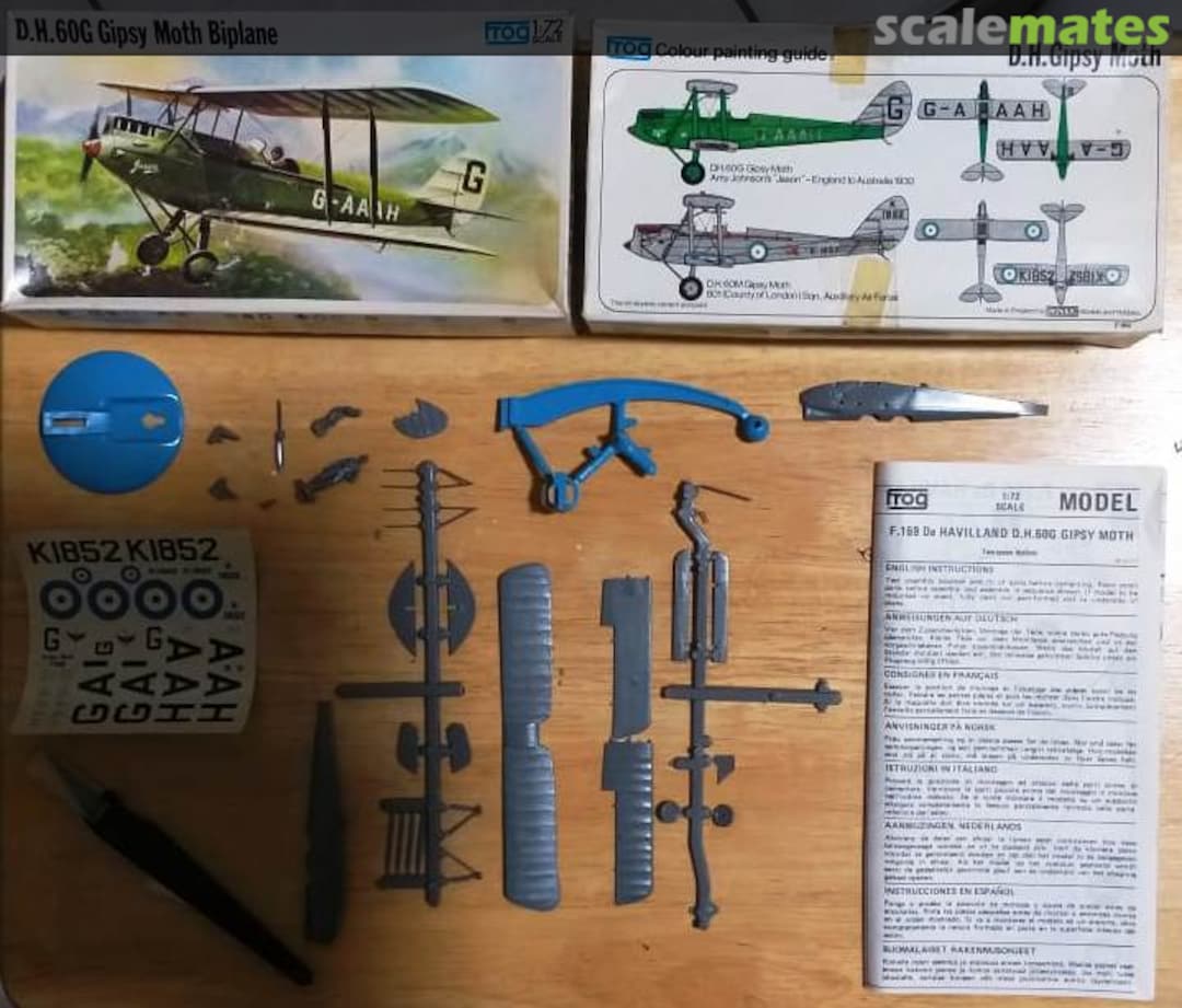 Contents D.H.60G Gipsy Moth Biplane F169 FROG Contents D.H.60G Gipsy Moth Biplane F169 FROG