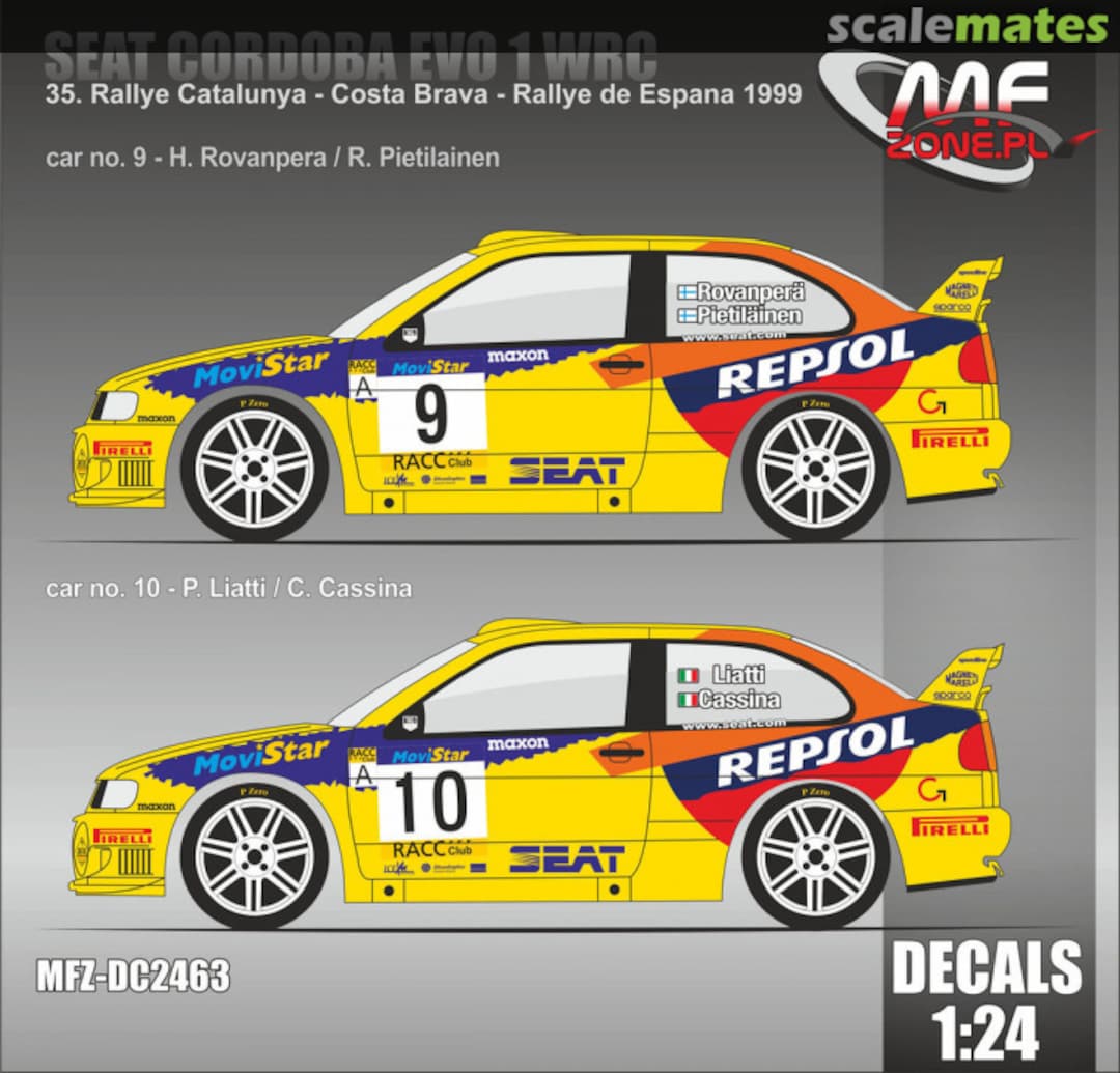 Boxart Seat Cordoba EVO 1 WRC "REPSOL" DC2463 MF-Zone Boxart Seat Cordoba EVO 1 WRC "REPSOL" DC2463 MF-Zone
