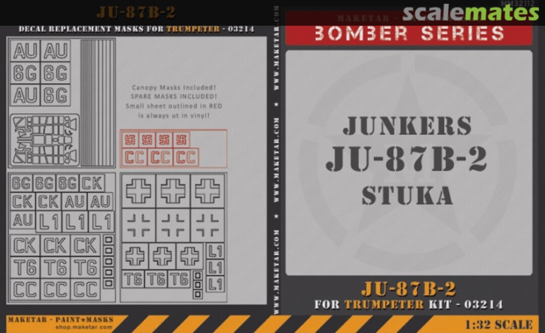 Boxart Junkers Ju-87B-2 Stuka MM32112 Maketar Boxart Junkers Ju-87B-2 Stuka MM32112 Maketar