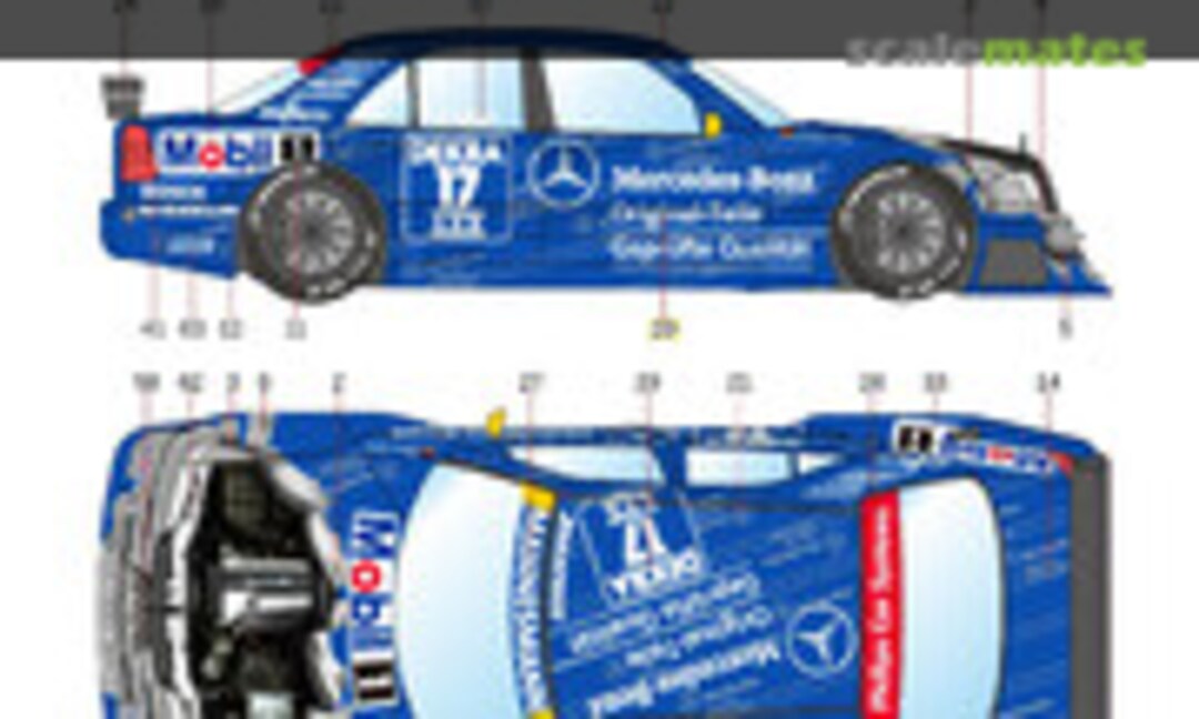 1:24 Mercedes AMG C-Class DTM 1995 Team Zakspeed ''Original Teile'' – Ellen Lohr (LB Production LB24048) LB24048