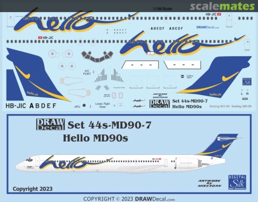 Boxart Hello MD90s 44-MD90-7 Draw Decal Boxart Hello MD90s 44-MD90-7 Draw Decal