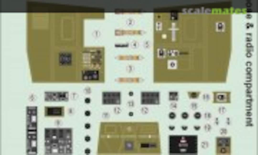 1:72 Consolidated B-24 D Liberator - Nose & Radio Compartment (Eduard 3DL72079) 3DL72079