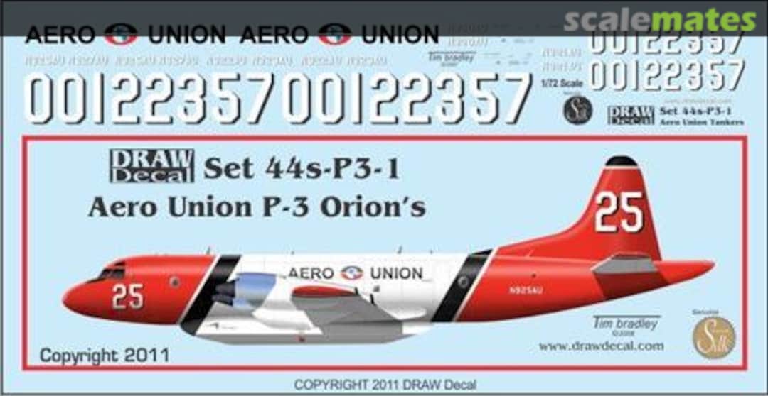 Boxart Aero Union's Orions - P-3 Water Bombers 44s-P3-1 Draw Decal Boxart Aero Union's Orions - P-3 Water Bombers 44s-P3-1 Draw Decal