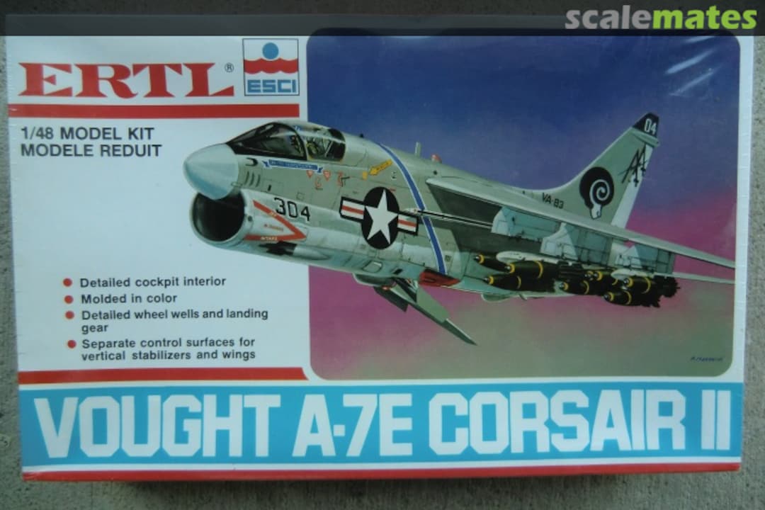 Boxart Vought A-7E Corsair II 8205 ERTL Boxart Vought A-7E Corsair II 8205 ERTL