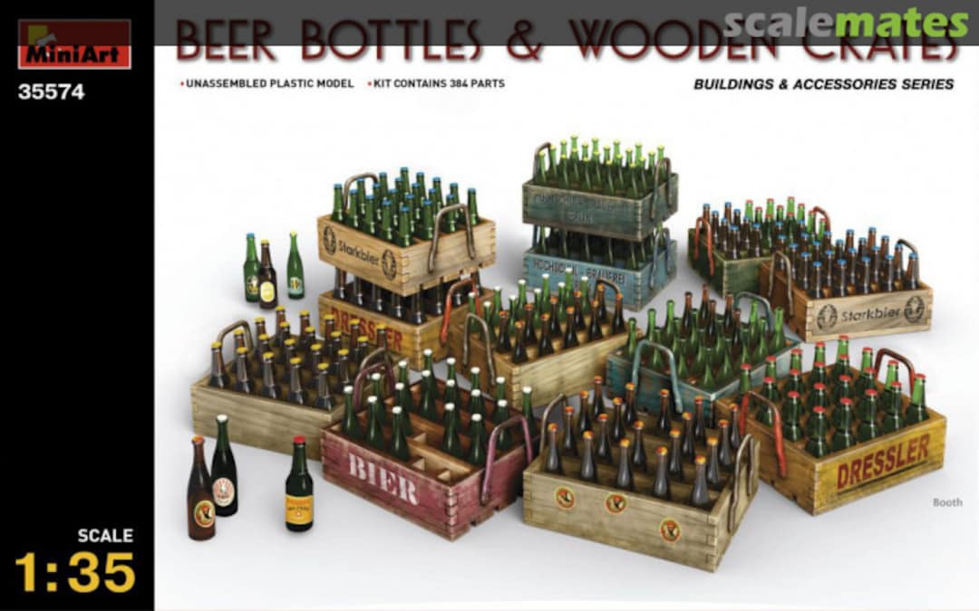 Boxart Beer Bottles & Wooden Crates 35574 MiniArt Boxart Beer Bottles & Wooden Crates 35574 MiniArt