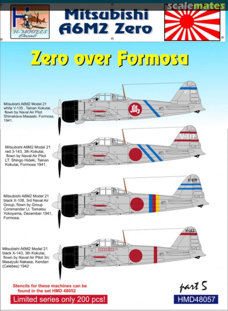 Boxart Mitsubishi A6M2 'Zero' over Formosa, Part 1 HMD48057 H-Models Decals Boxart Mitsubishi A6M2 'Zero' over Formosa, Part 1 HMD48057 H-Models Decals