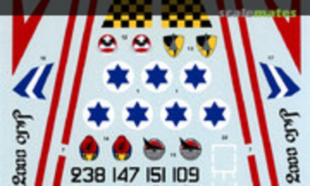 1:48 Israeli F-4E, RF-4E, F-4E(S) and Kurnass 2000 (Hi-Decal Line 48-007) 48-007