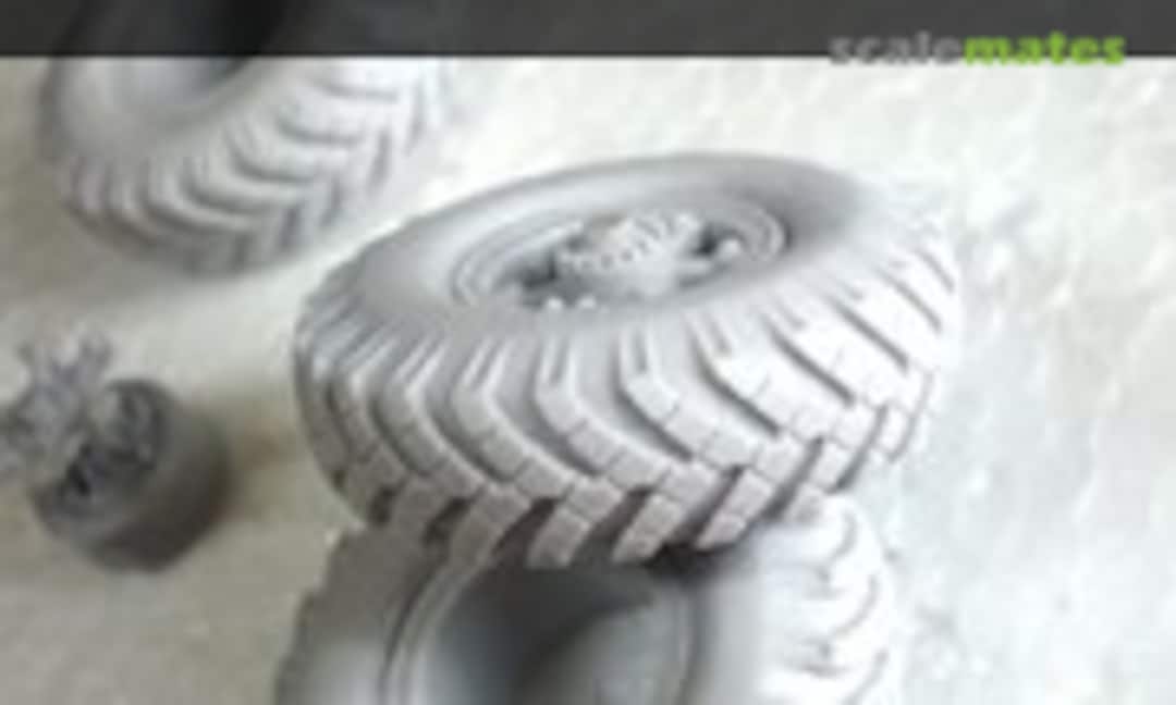 1:35 Wheels YA-190 for the models of KrAZ, YaAZ-214, MAZ-501, 502 (Customfactory CF35050) CF35050