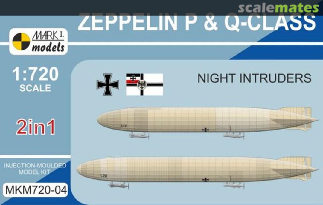 Boxart Zeppelin P & Q-class Night Intruders MKM720-04 Mark I Models Boxart Zeppelin P & Q-class Night Intruders MKM720-04 Mark I Models