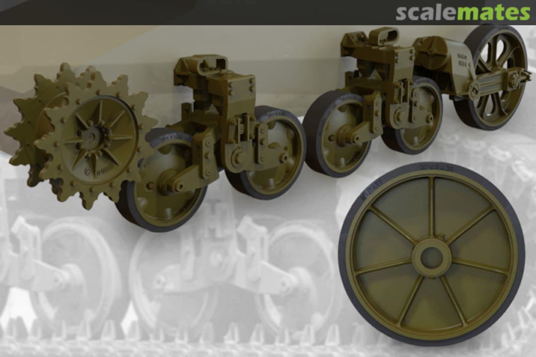 Boxart US LIGHT TANK M5A1 (LATE)/M8 HMC (LATE) SUSPENSION SET 35015 Fury Models Boxart US LIGHT TANK M5A1 (LATE)/M8 HMC (LATE) SUSPENSION SET 35015 Fury Models