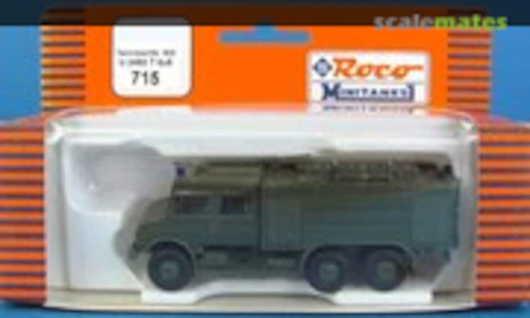 1:87 Unimog U 2450 T 6x6 Bundeswehr Feuerwehr (Roco Minitanks 715)