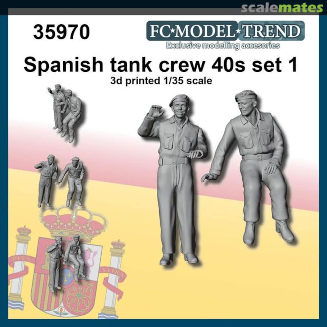Boxart Spanish tank crew '40s, set 1 35970 FC Model Trend Boxart Spanish tank crew '40s, set 1 35970 FC Model Trend