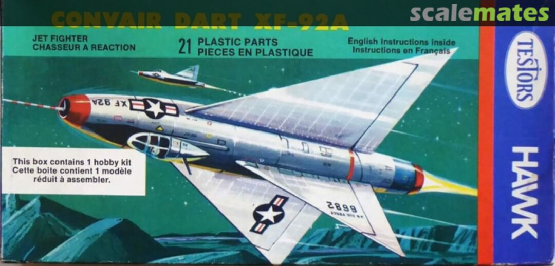 Boxart Convair Dart XF-92 605 Testors Hawk Boxart Convair Dart XF-92 605 Testors Hawk