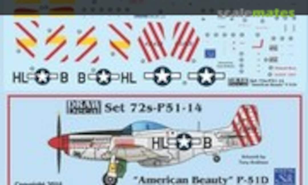 1:72 P-51D “American Beauty” (Draw Decal 72-P51-14) 72-P51-14