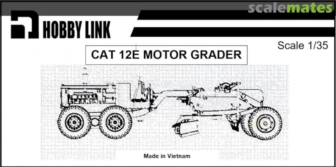 Boxart CAT 12E Motor Grader, no top HL 1101 Hobby Link Boxart CAT 12E Motor Grader, no top HL 1101 Hobby Link