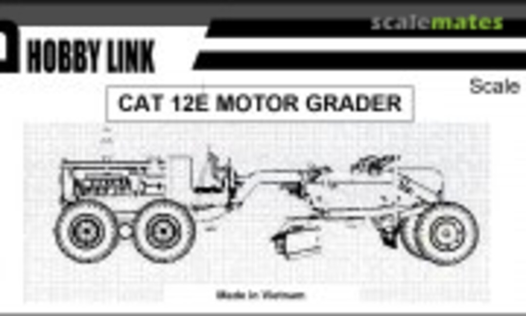 1:35 CAT 12E Motor Grader, no top (Hobby Link HL 1101) HL 1101