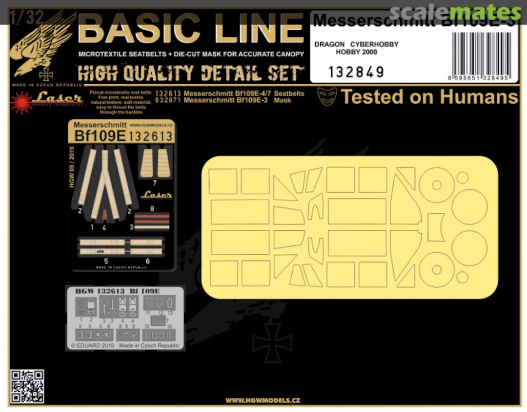 Boxart Bf 109E-3 - Basic Line 132849 HGW Models Boxart Bf 109E-3 - Basic Line 132849 HGW Models