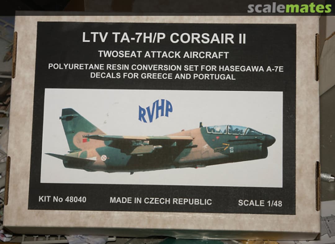 Boxart LTV TA-7H/P Corsair II conversion set 48040 RVHP Boxart LTV TA-7H/P Corsair II conversion set 48040 RVHP
