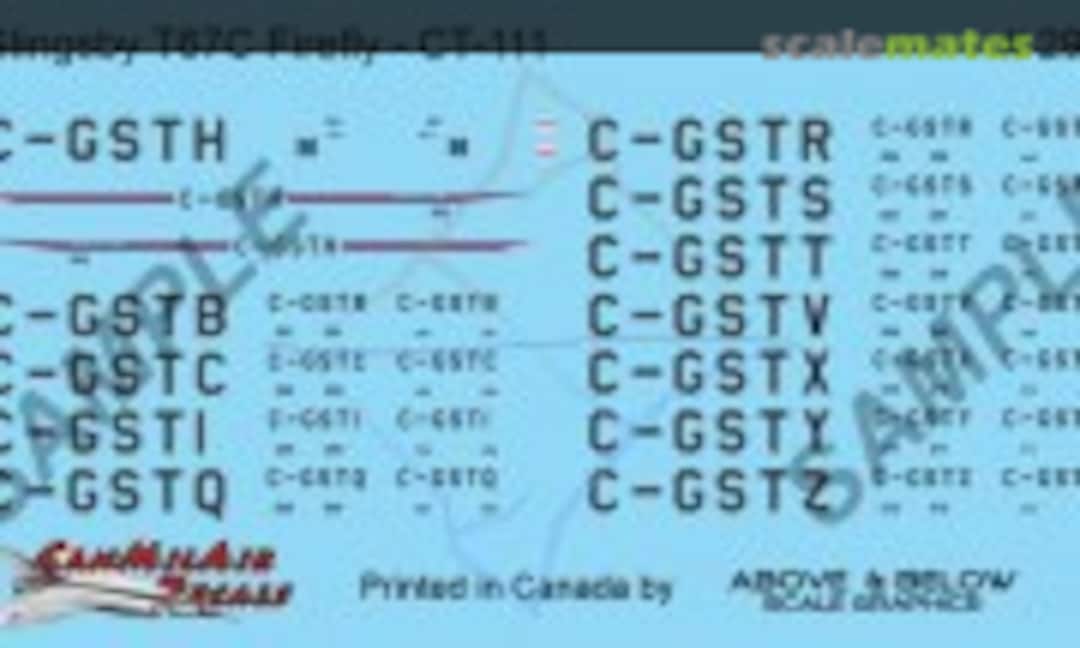 1:72 Slingsby T67C / CT-111 Firefly (Above & Below Graphics 298) 298