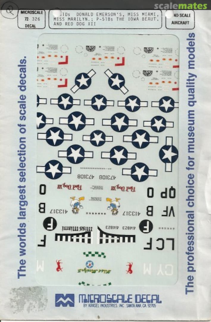 Boxart North American P-51 B & D Mustang 72-326 Microscale Boxart North American P-51 B & D Mustang 72-326 Microscale