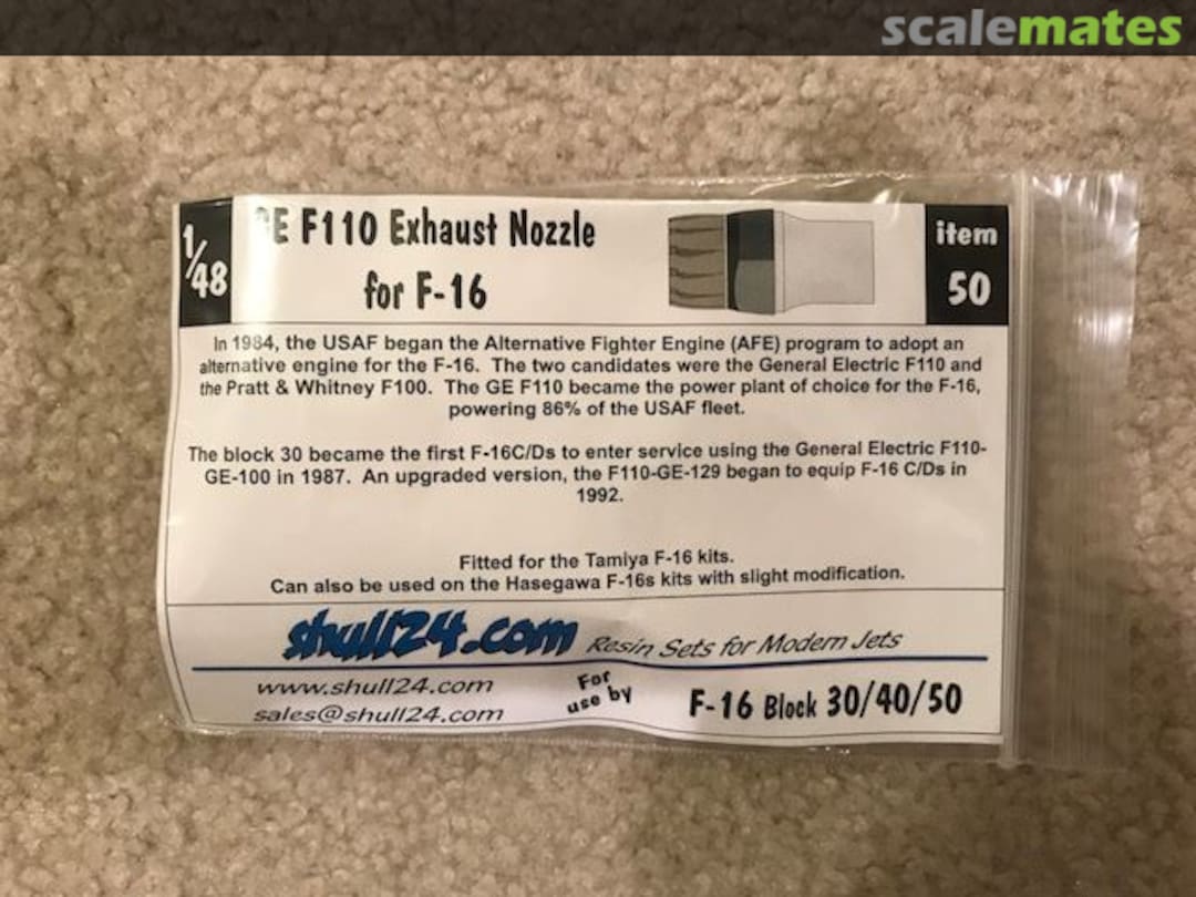 Boxart GE F110 Exhaust & Nozzle for F-16 50 Shull24 Boxart GE F110 Exhaust & Nozzle for F-16 50 Shull24