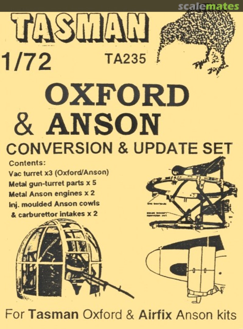 Boxart Oxford & Anson Conversion & Update Set TA235 Tasman Model Products Boxart Oxford & Anson Conversion & Update Set TA235 Tasman Model Products