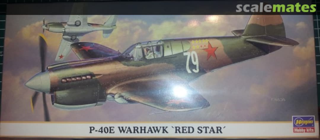 Boxart P-40E Warhawk 'Red Star' 00274 Hasegawa Boxart P-40E Warhawk 'Red Star' 00274 Hasegawa