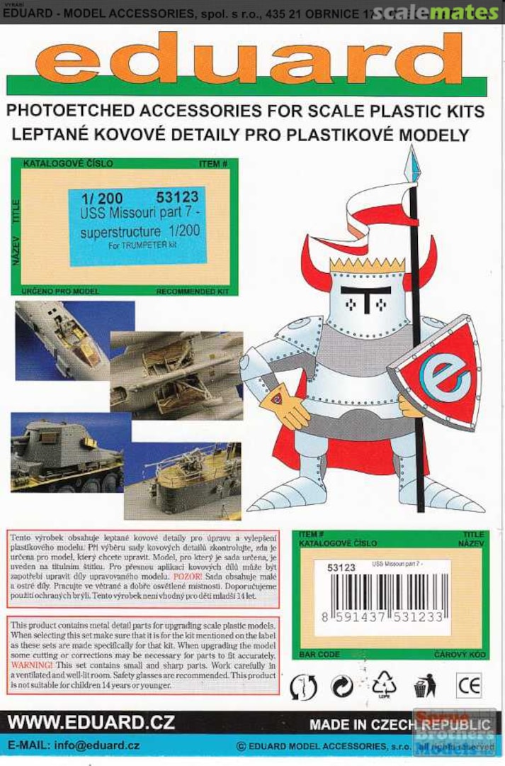 Boxart USS Missouri, part 7 - superstructure 53123 Eduard Boxart USS Missouri, part 7 - superstructure 53123 Eduard