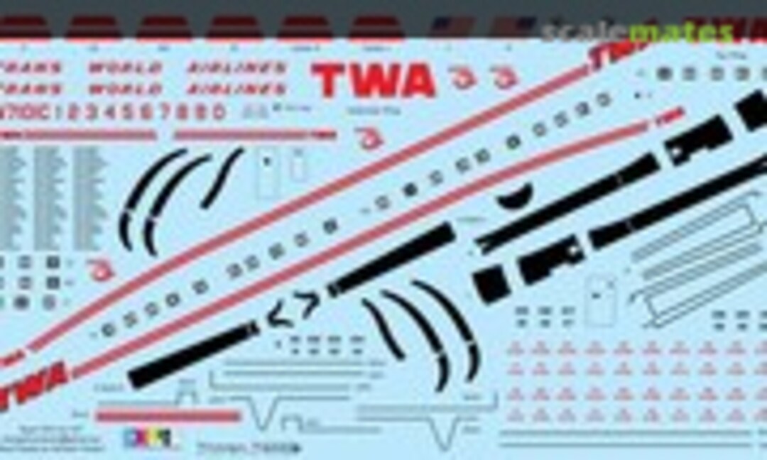 1:72 L-1049G TWA (Vintage Flyer Decals VFD072-107)
