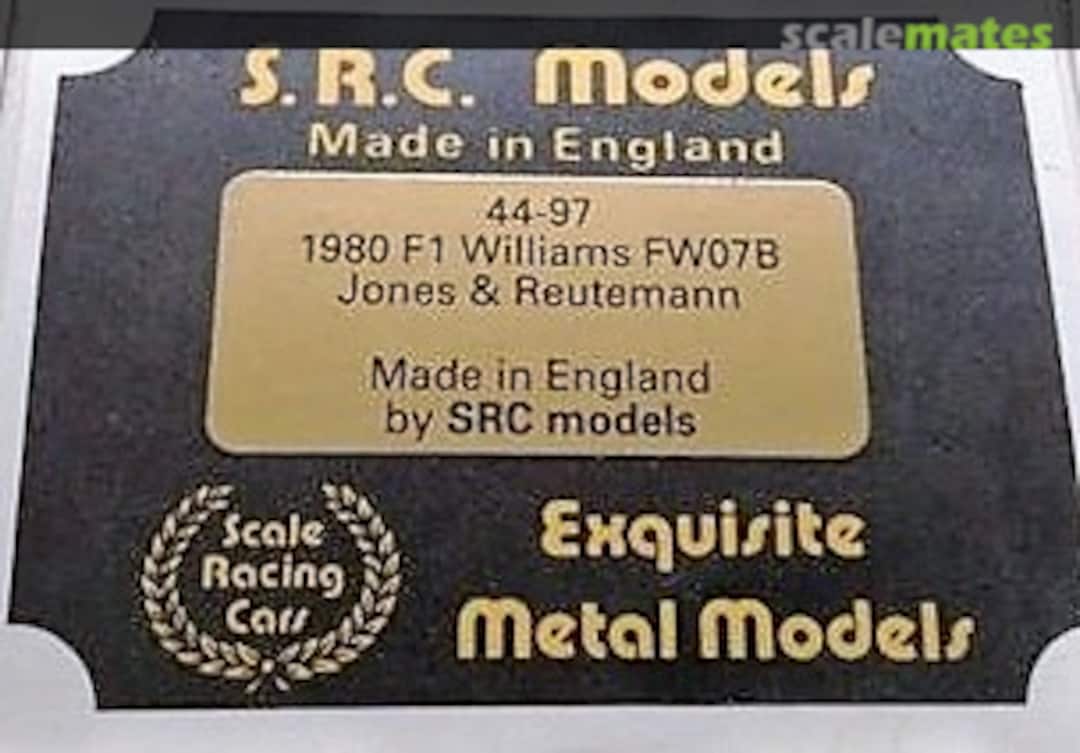 Boxart Williams-Ford FW07B "Saudia" SRC44-97 Scale Racing Cars Boxart Williams-Ford FW07B "Saudia" SRC44-97 Scale Racing Cars