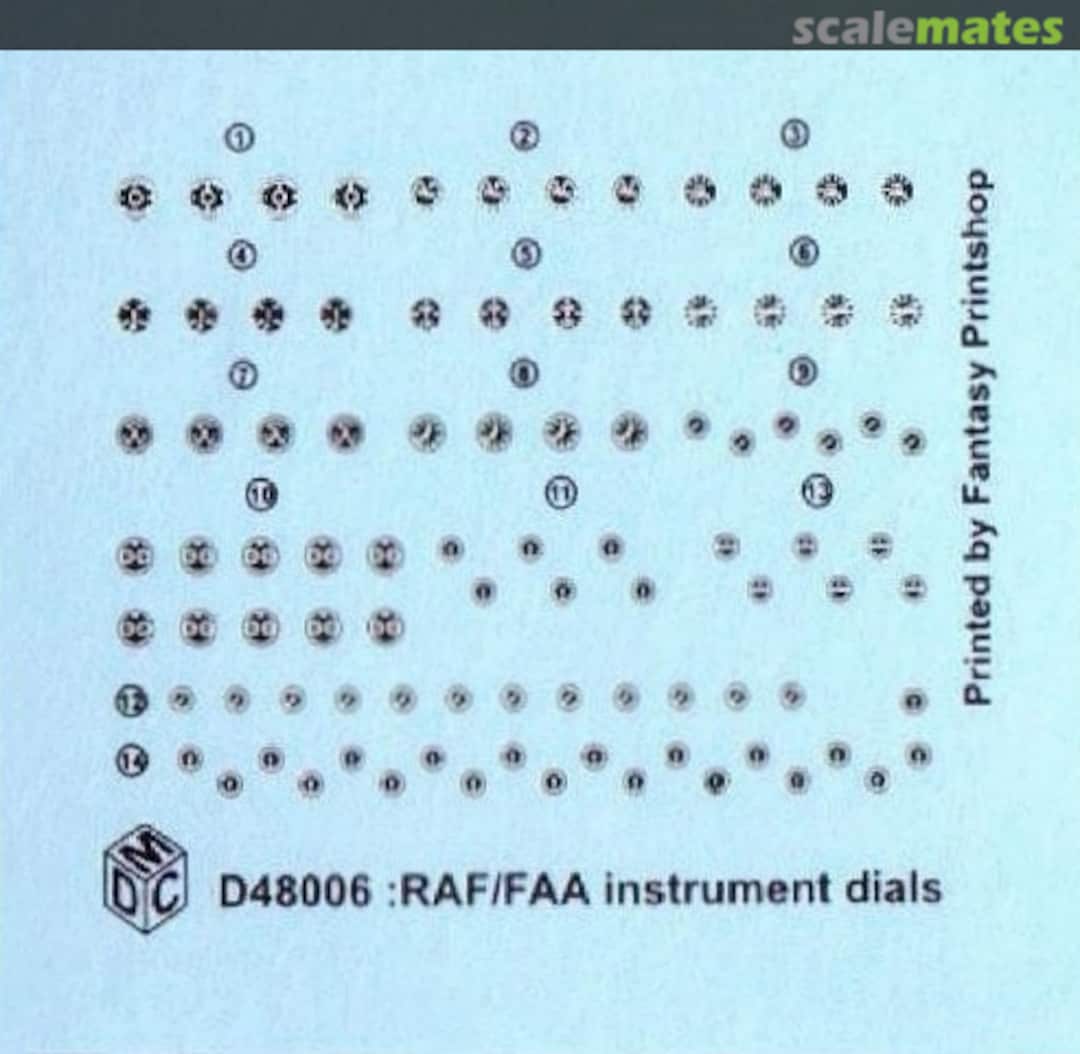Boxart RAF/FAA Instrument Dials D48006 Model Design Construction Boxart RAF/FAA Instrument Dials D48006 Model Design Construction