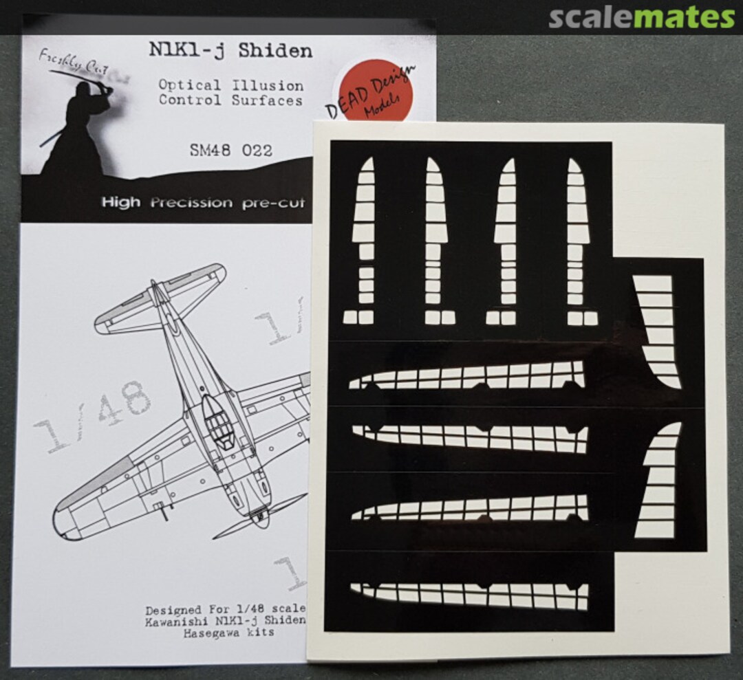 Boxart N1K1-j Shiden - Optical Illusion Control Surfaces SM48022 DEAD Design Models Boxart N1K1-j Shiden - Optical Illusion Control Surfaces SM48022 DEAD Design Models