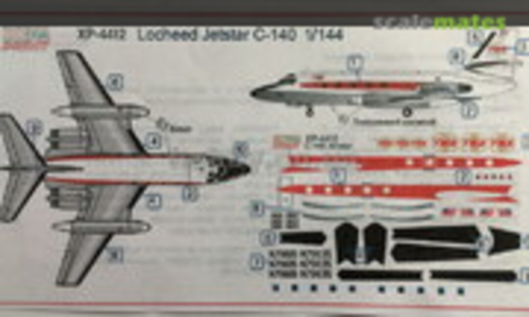 1:144 Lockheed Jetstar C-140 (HOMA XP-4412) XP-4412