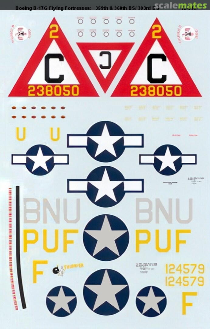 Boxart Boeing B-17F/G Flying Fortresses 72-870 Microscale