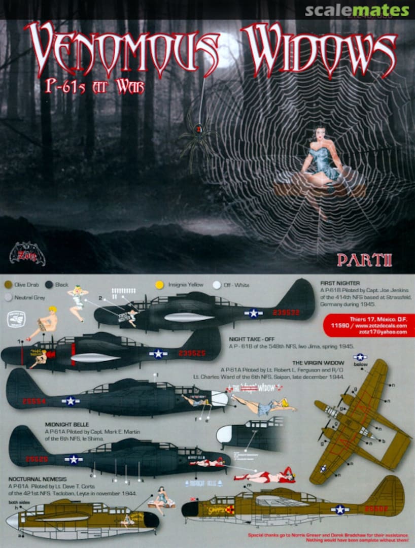 Boxart Venomous Widows ZTZ48/036 Zotz Decals Boxart Venomous Widows ZTZ48/036 Zotz Decals