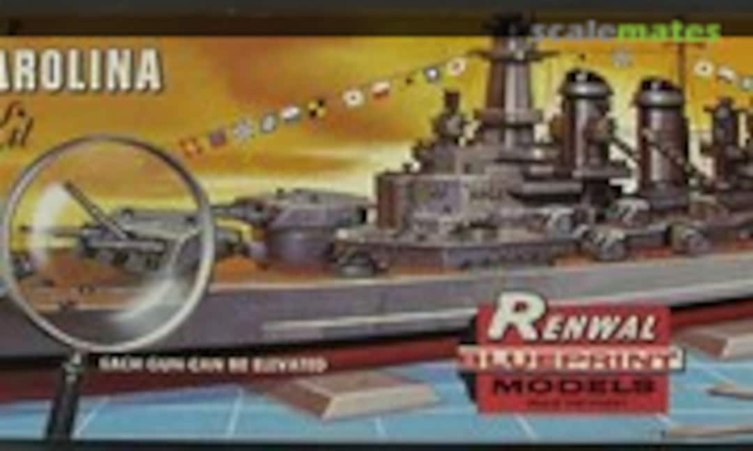 1:500 USS North Carolina BB-55 (1944) (Renwal S601-169)