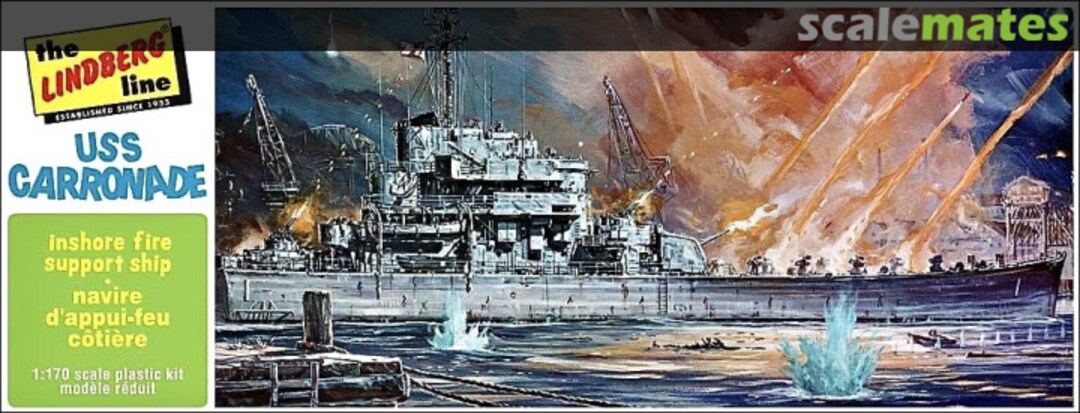 Boxart USS Carronade 403 Lindberg Boxart USS Carronade 403 Lindberg