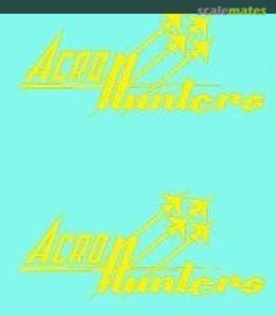 Boxart Acro Hunters Aerobatic Team Nose Emblems For Hawker Hunter Mk.4 RBD4804 Maestro Models