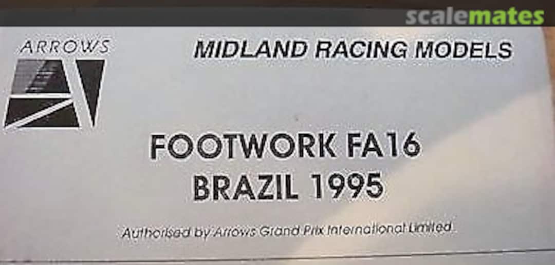 Boxart Footwork/Arrows-Hart FA16 "Unimat" Midland Racing Models Boxart Footwork/Arrows-Hart FA16 "Unimat" Midland Racing Models