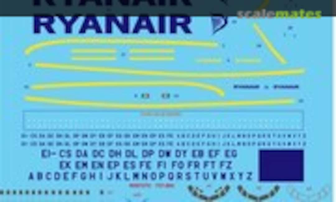 1:144 Ryanair Boeing 737-8AS (26 Decals STS44297)