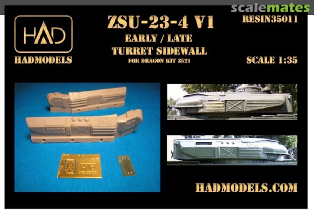 Boxart ZSU-23/4 V1 Early/Late Turret Sidewall 35011 HADmodels Boxart ZSU-23/4 V1 Early/Late Turret Sidewall 35011 HADmodels