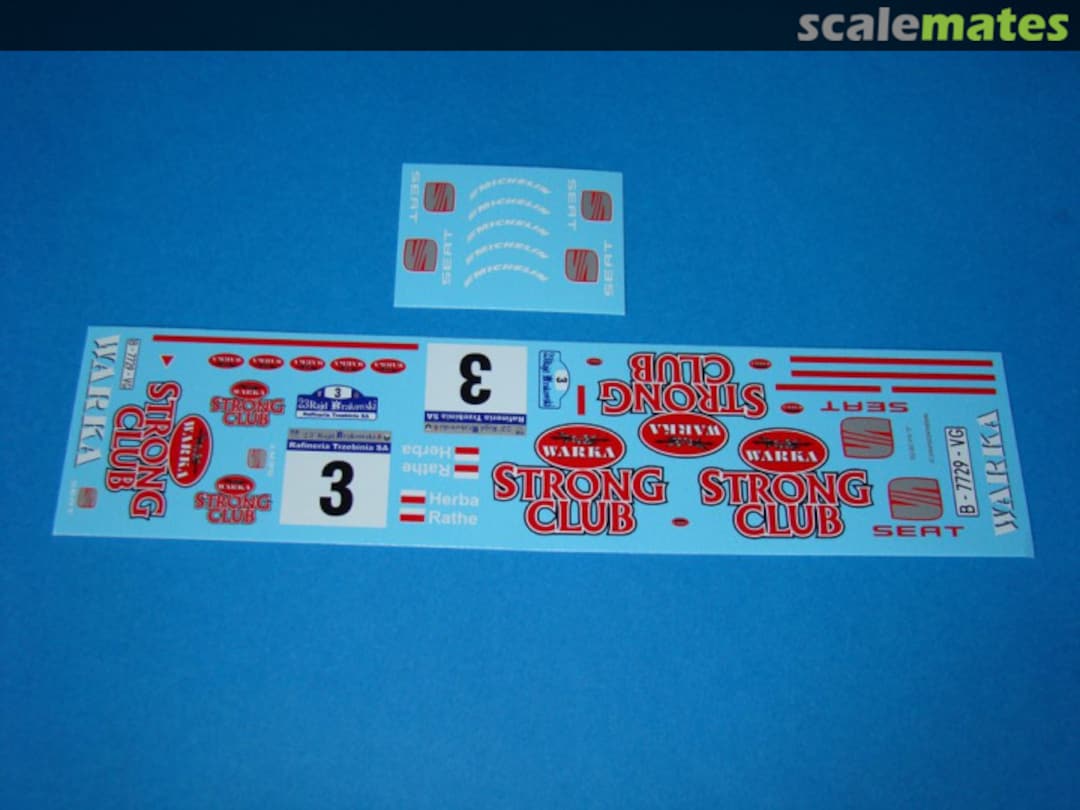 Contents Seat Cordoba EVO 2 WRC "Strong Club" DC2466 MF-Zone Contents Seat Cordoba EVO 2 WRC "Strong Club" DC2466 MF-Zone