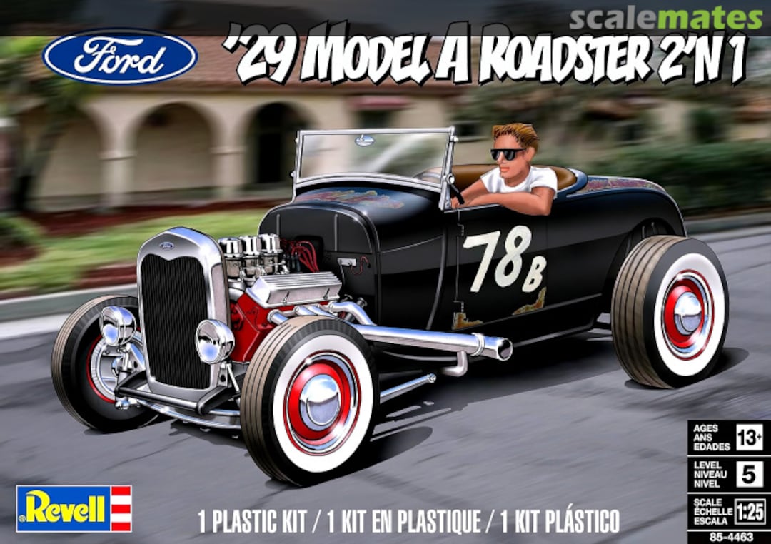 Boxart '29 Model A Roadster 2'n1 85-4463 Revell Boxart '29 Model A Roadster 2'n1 85-4463 Revell