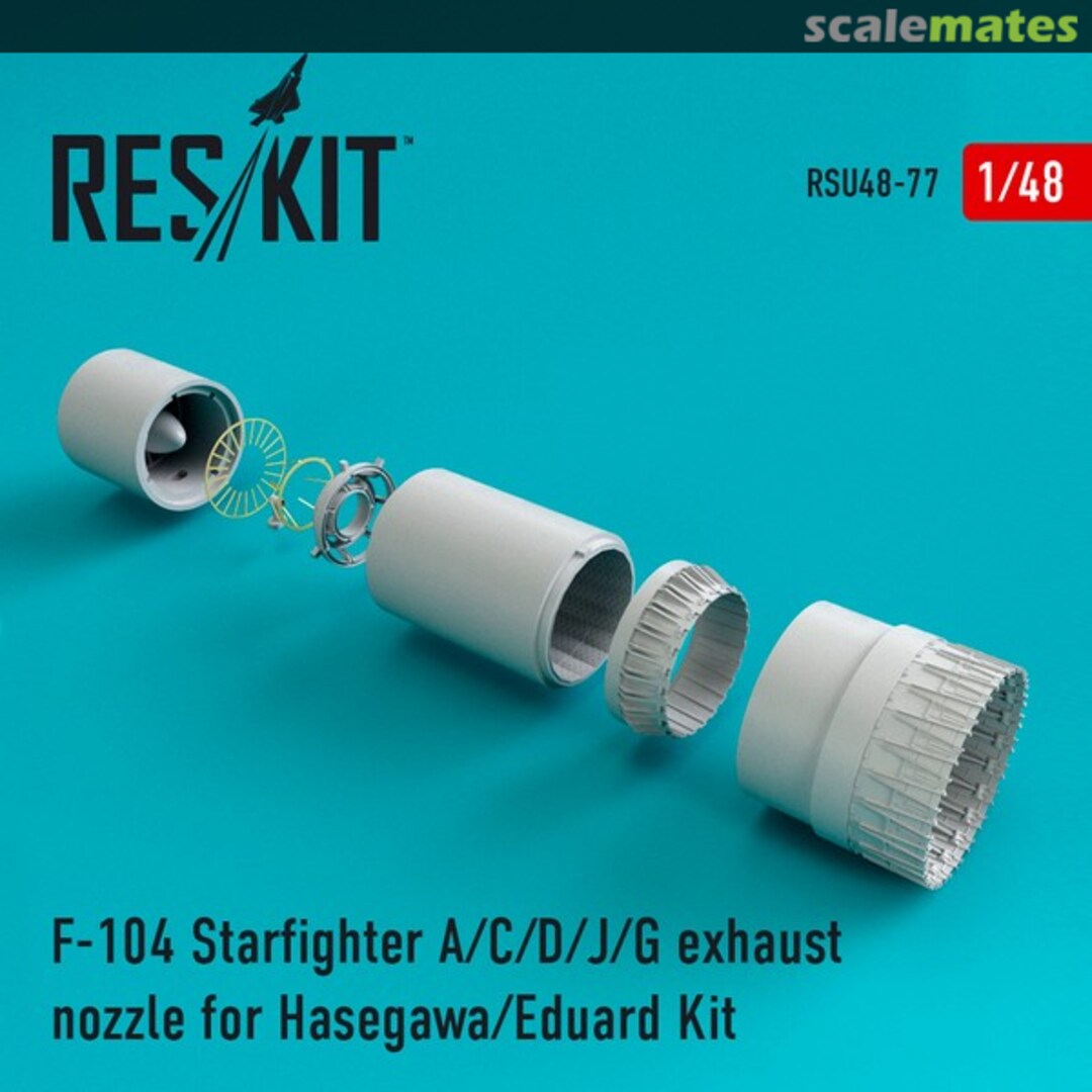 Boxart F-104A/C/D/J/G Starfighter exhaust nozzle RSU48-0077 ResKit