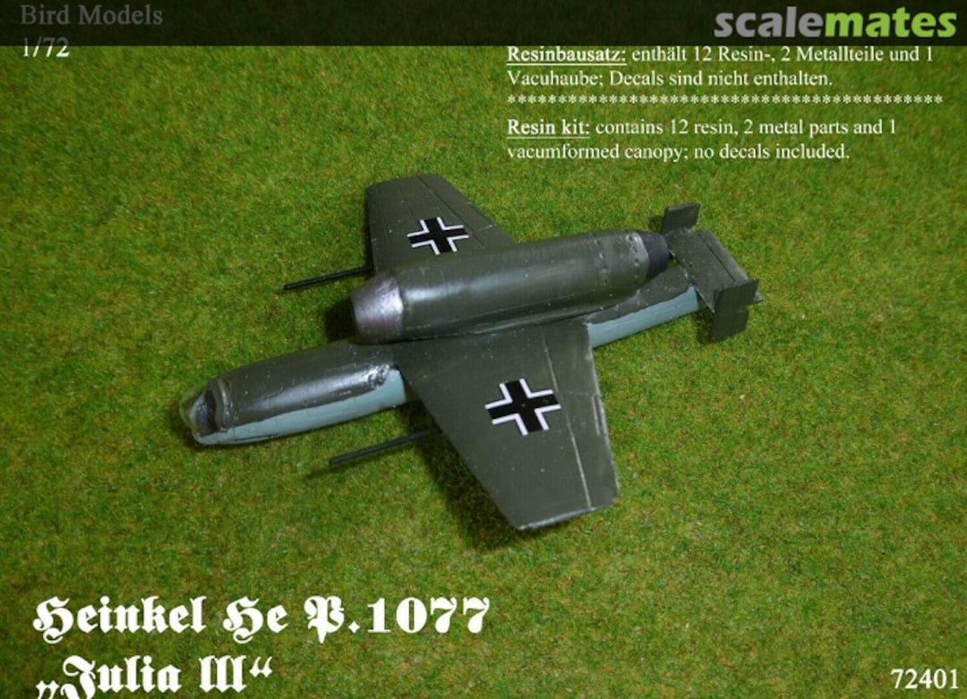 Boxart Heinkel He P.1077 - Julia III, Bird Models 72401 72401 Bird Models